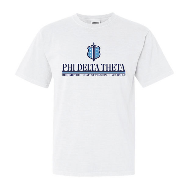 Phi Delt Stacked Badge T-Shirt by Comfort Colors