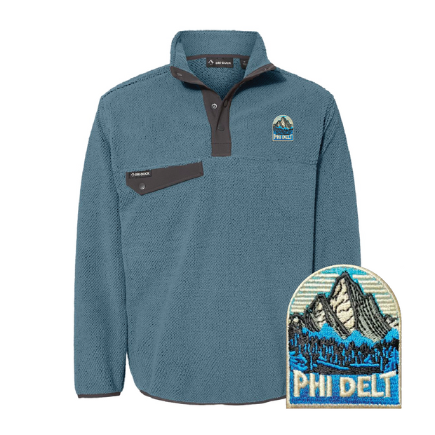 OUTDOORS COLLECTION: Phi Delt Dri Duck Sherpa Fleece Pullover