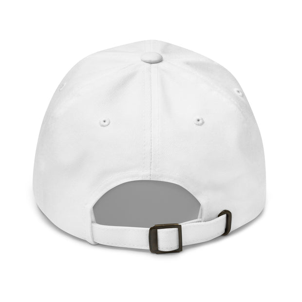 Phi Delt Badge & Letters Baseball Cap - White