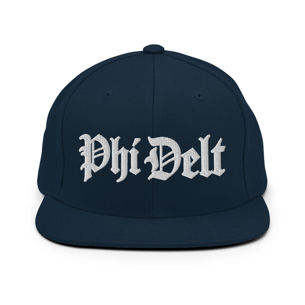 Phi Delt Blackletter Snapback Hat