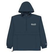 Phi Delt Champion Letters Embroidered Packable Jacket