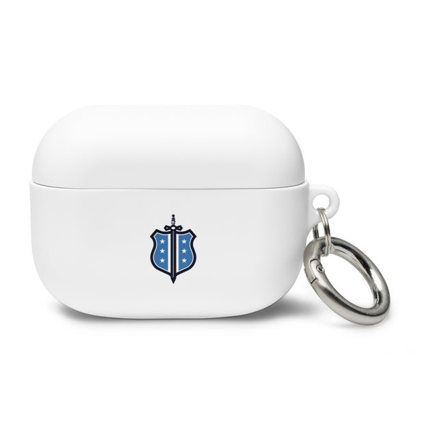 Phi Delt White Badge Rubber Case for AirPods®