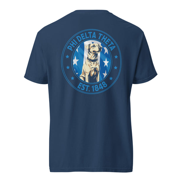 Phi Delt Fraternity Dawg T-Shirt by Comfort Colors (2024)
