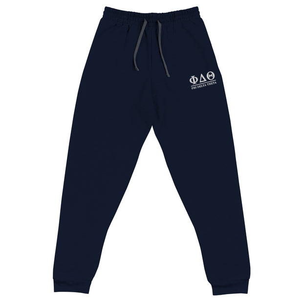 Phi Delt Classic Letters Embroidered Joggers