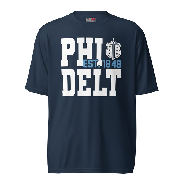 Phi Delt Bold Badge Performance T-Shirt