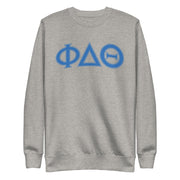 Phi Delt Arch Letters Crewneck - Heathered Grey