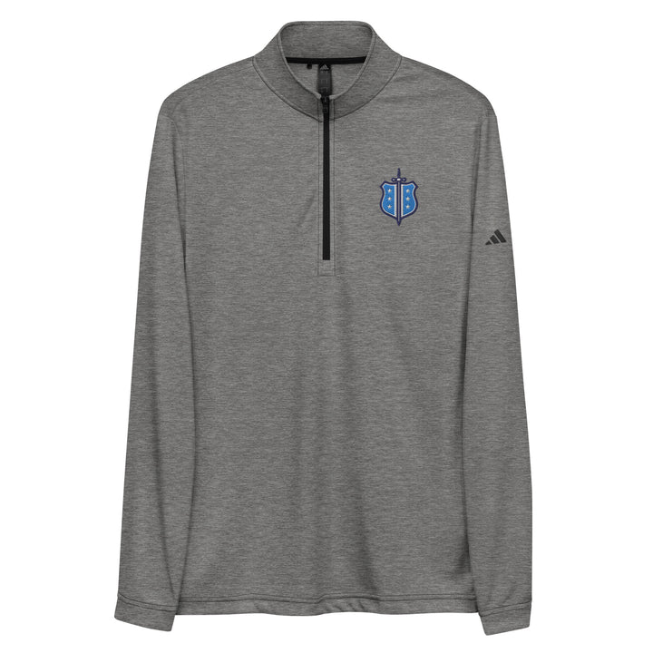 Phi Delt Adidas Badge Quarter Zip in Grey