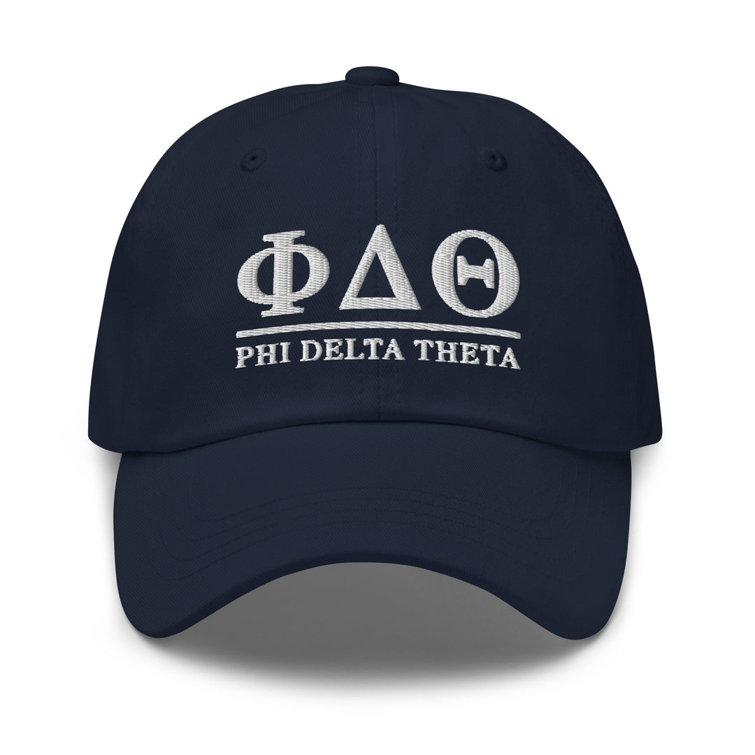 Phi Delt Classic Letters Baseball Cap - Navy