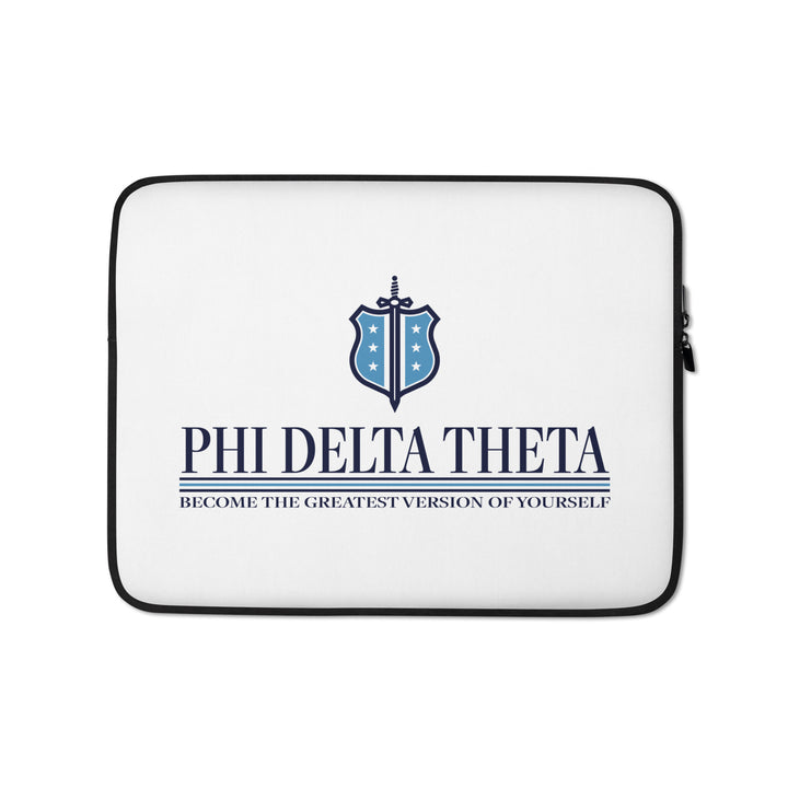 Phi Delt Stacked Badge Laptop Sleeve