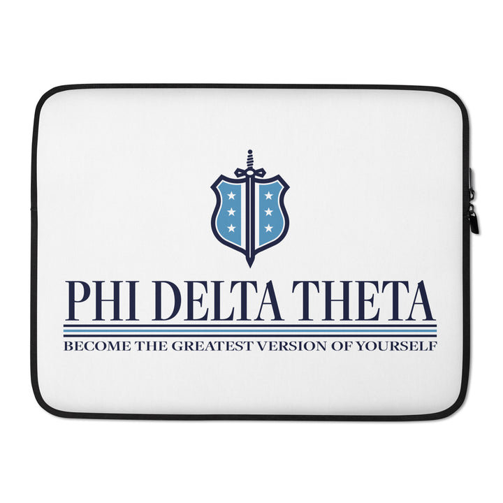 Phi Delt Stacked Badge Laptop Sleeve