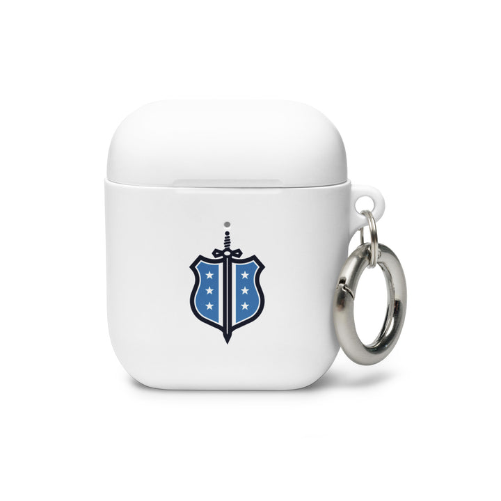 Phi Delt White Badge Rubber Case for AirPods®