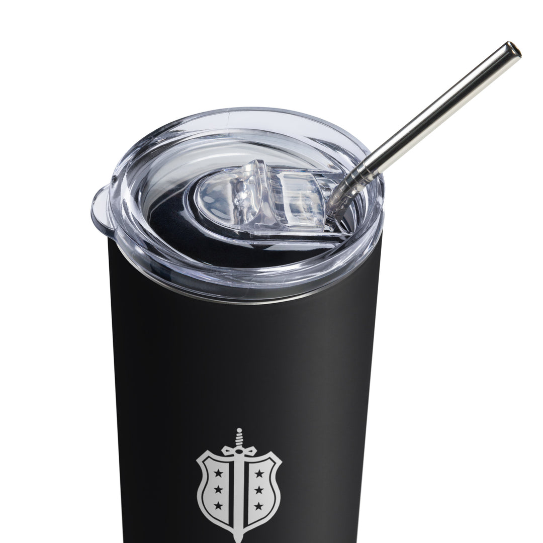 Phi Delt Badge & Letters Stainless Steel Tumbler