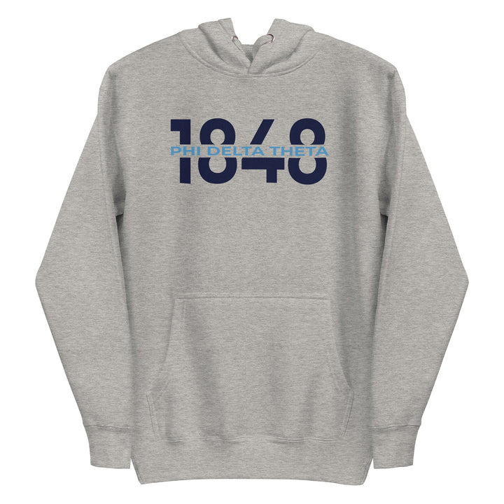 Phi Delt 1848 Hoodie - Heather Gray