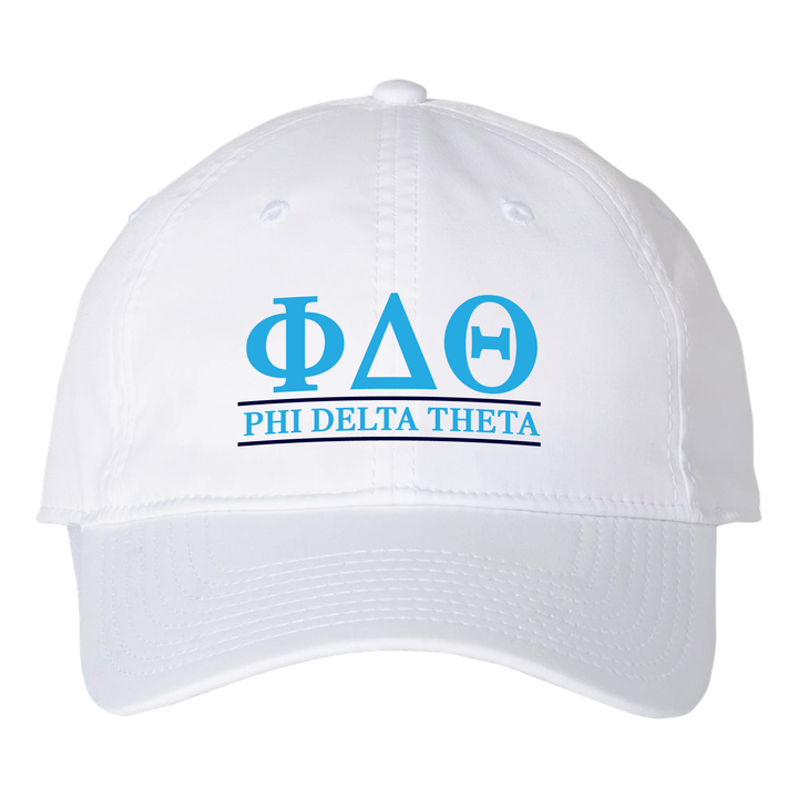 Phi Delta Theta - Letters Dad Hat in White