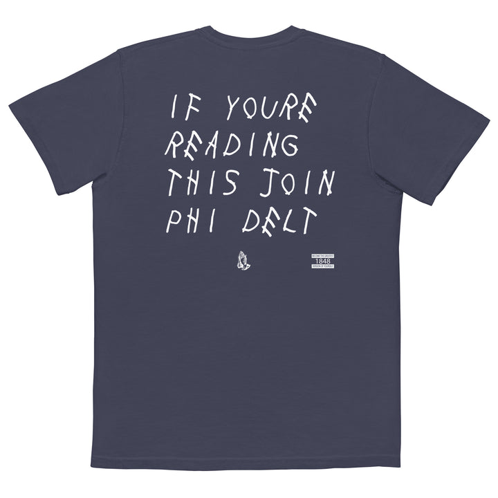 Phi Delt Recruitment Pocket Tee by Comfort Colors (2022)