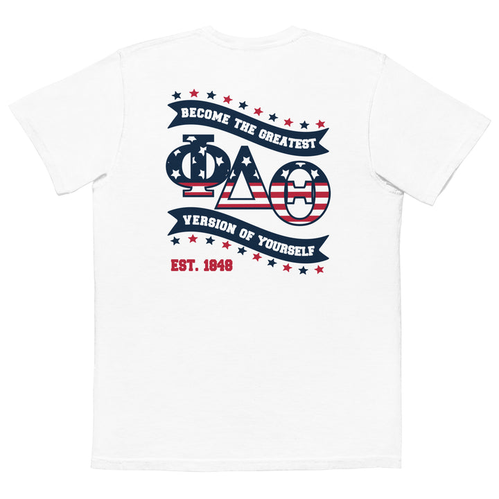 Phi Delt 4th of July Pocket Tee by Comfort Colors